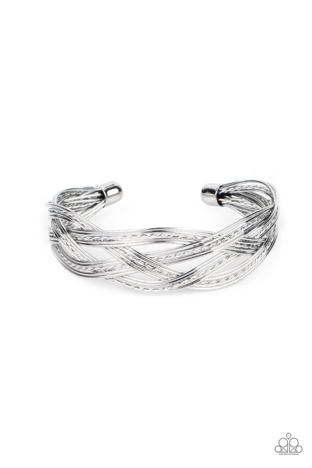 Get Your Wires Crossed - Silver - Paparazzi - Davetta Jewels