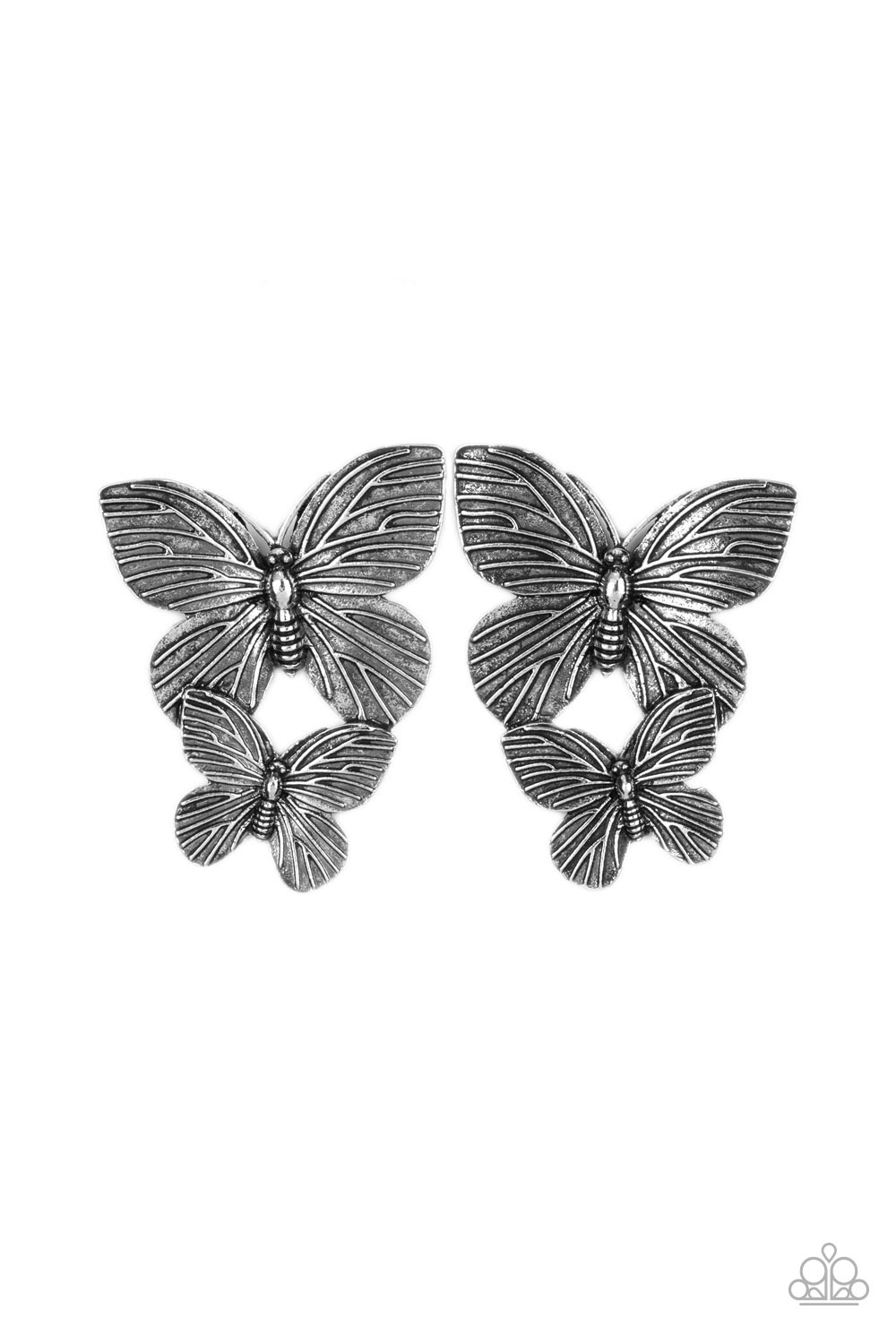 Blushing Butterflies - Silver - Paparazzi - Davetta Jewels